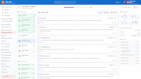 Legislative Analysis - Multi-agent workflow with chain of thought reasoning